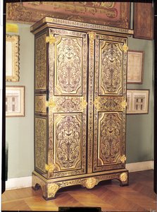 Louis XIV garderobeskab, ca. 1680-90 (bronzemarquetry og træ)